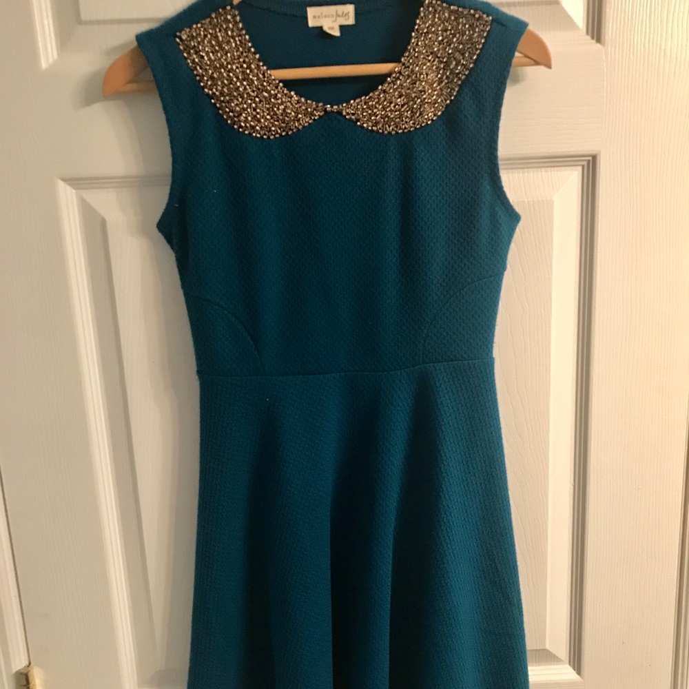 Teal Embellished Dress